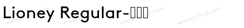 Lioney Regular字体转换